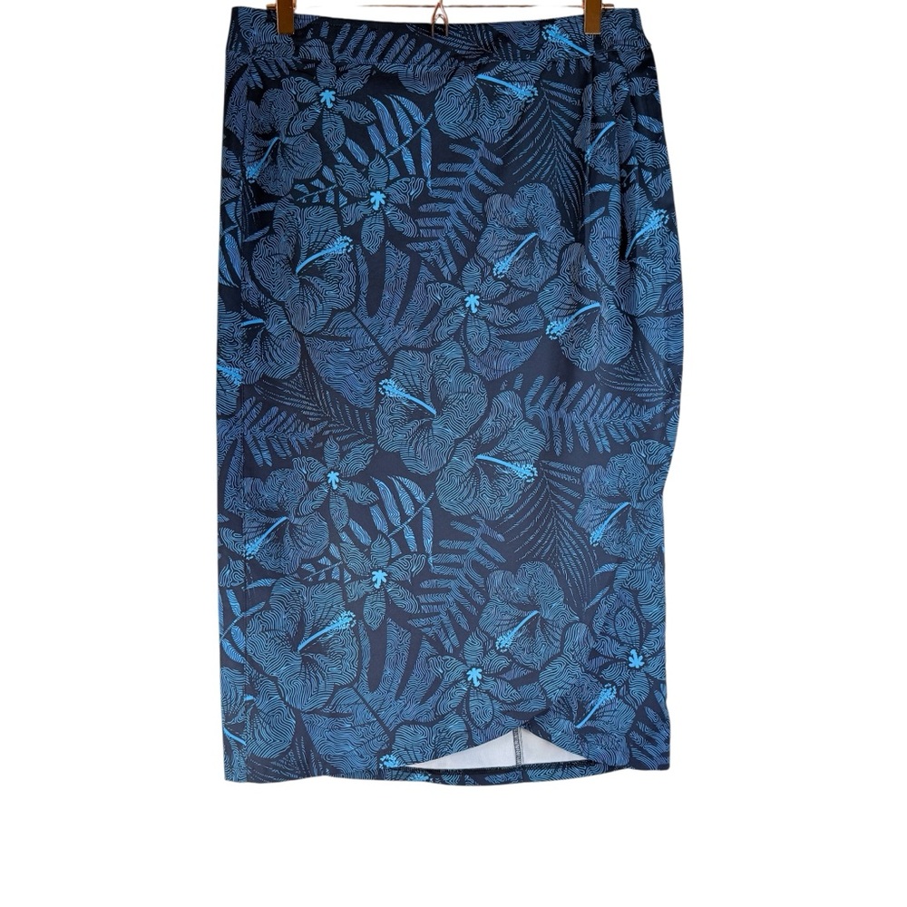 RipSkirt Hawaii Women’s Maui Moonlight wrap skirt Hibiscus Beach Size Medium
